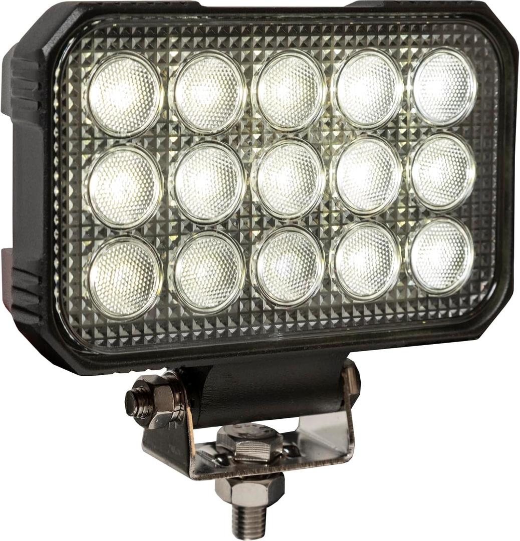 Buyers Products Mini LED Flood Light Bar 6inW Clear 9000 Lumens Perm Mount