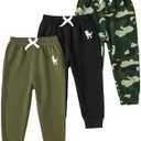 VEGGIEDOT Baby Boy Pants, Toddler Boy Sweatpants Newborn Baby Sweatpants 3 Pack Infant Boys Pants, Size: 18-24m