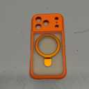 MOCCA Design for iPhone 17 Pro Case, Compatible with Magsafe [Premium Invisible Magnetic Ring Stand] [Military Drop Protection] Full Camera Guard Translucent Matte Slim Phone Cover 6.3",Orange