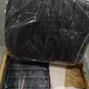 DUMOS Small Armless Home Desk Chair with Low Back Lumbar Support, Height Adjustable PU Leather Computer Task Chair with 360 Swivel Wheels, for Small Space, Kids and Adults, New Black