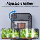 AQUASMITH Aquarium Air Pump,Ultra-Quiet/Small Size/More Output Air Pump for Fish Tank 1.5w/29GPH/14Kpa,with Air Stone Bubbler,Adjustable Airflow,Single Outlet Suitable for 20-40 Gallon Fish Tank