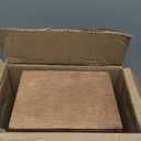 Small Wood Trash Can, Farmhouse Rectangular Garbage Can Waste Basket, Rustic Distressed Reclaimed Wood Wastebasket, Vintage Wooden Trash Recycling Bin Storage Basket with Metal Handles (Natural)