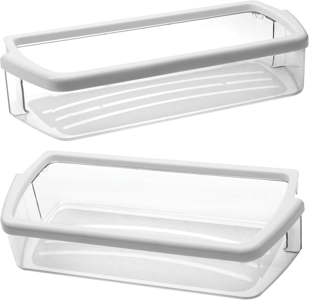 W10321304 WPW10321304 Refrigerator Door Shelf Bin by Fetechmate Compatible with Ken-more Whirl-pool Refrigerator WRS325FDAM02 WRS325FDAM04 WRS325FDAB02 WRS325FDAB06 Replace AP6019471, 2171046-2 Pack