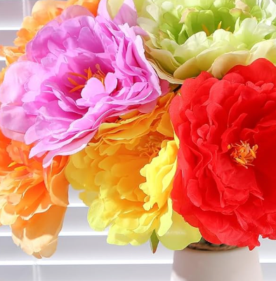 Zeyune Artificial Marigold Flowers Bunch Day of The Dead Fake Marigold Bulk Silk Bushes, Flowers for Party Wedding 