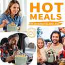 Aotto Electric Lunch Box, 40 oz Portable Food Warmer Heater, Lunch Warmer Portable for Work/Office/Car/Travel 12V/24V/110V 3-in-1, Warming Soup & Meal, Spill-Free, Men & Women's Gifts, Green