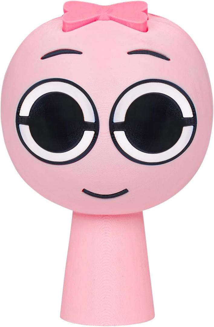 3D Printed Toys Gaming Action Figures, Desk Figurines Toys Christmas Birthday Gifts and Office Desktop Decoration Collectible Toy(Pink)