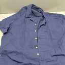 Alimens & Gentle Mens Linen Shirts Cotton Hawaiian Shirts Short Sleeve Button Down Shirts Casual Summer Beach Tops (XX-Large, Navy Blue)