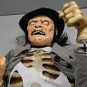 Motion-Activated Crouching Grave Digger Halloween Prop