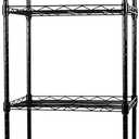 SUNLPH 6-Tier Wire Shelving Adjustable Shelves Unit Metal Storage Rack for Laundry Bathroom Kitchen Pantry Closet Organization (Black, 16.6" L x 11.4" W x 64.6" H)
