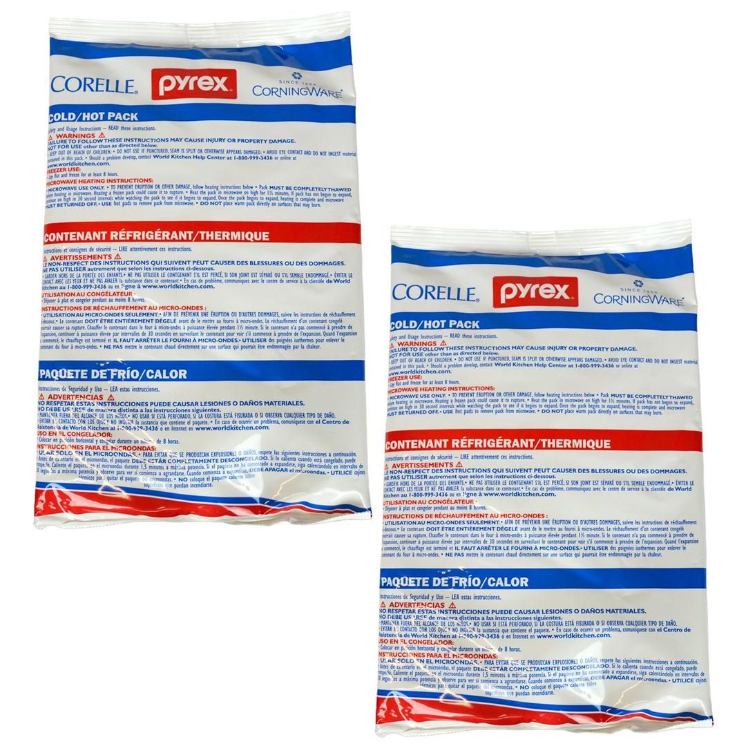 Pyrex Portable Large Cold/Hot Pack (2-Pack) - Made in The USA