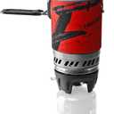 Fire Maple Polaris Cooking System | Portable Camping Backpacking Stove with Micro Regulated Valve | Electric Jet Burner Pot Set | Ideal Camp Water Boiler for Hiking Fishing Trekking Hunting (Black)