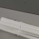 LazBlinds No Tools No Drill 1" Vinyl Mini Blinds, Cordless Blinds for Windows, Light Filtering Horizontal Window Blinds & Shades, 34 1/2" W x 64" H, White