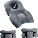 Auliaory Face Down Pillow for Sleeping/After Eye Surgery, Face Down for Bed After BBL/Massage, Stomach Sleeping/Prone Pillow, Retinal Vitrectomy Recovery Equipment