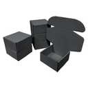 20 Pack 9.8x9.8x4 in Dark Gray Shipping Boxes