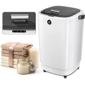 AZOUTDOOR Large Towel Warmers for Bathroom,Luxury Portable Bucket Towel Warmer Fits Up to Two 70"X80" Oversized Towels with Timing Auto Shut Off,Grey