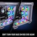 Thermaltake SWAFAN EX 14 ARGB PC Cooling Fan White, 3-Fan pcak, 500~2000 RPM, Magnetic Connection, Reversable Blades, sync with MB RGB Software, CL-F170-PL14SW-A