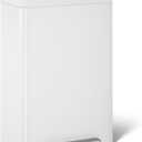 KOHLER 20940-STW 13-Gallon Stainless Steel Step Trash Can, White Stainless Steel, Hands-Free Pedal, Quiet-Close Lid, Fingerprint-Resistant, Durable, K-20940-STW