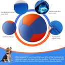 Herding Ball for Dogs Horse with Cover | Dual Layered Herding Dog Jolly Ball for Australian Shepherds with Hand Pump | Herding Toys for Dog | 18",Orange&Blue