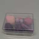 Makeup Sponge Set BS-MALL Triangle Puff 14 Pcs for Liquid, Cream, and Powder, Multi-colored Makeup Sponges and Mini Sponge with Case (A-Purple)
