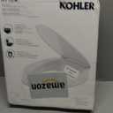 KOHLER 25875-0 Hyten 3" Height, Elevated Soft Close Elongated Toilet Seat, Contoured Seat with Grip-Tight Bumpers, Quick-Attach Hardware, No Slam Toilet Seat, White