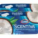 Clorox Scentiva Disinfecting Wet Mopping Pad Refills for Floor Cleaning, Pacific Breeze & Coconut, 48 Count
