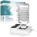 HOMDIS Portable Humidifiers for Travel, Small Mini Humidifier with Auto Shut-Off, Nightlight and Storage Bag for Hotel, Bedroom or Office, Plant Humidifier Indoor, White