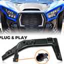 LED Accent Fang Lights for Kawasaki Teryx KRX KRX 4 1000 2020-2025 Accessories, Bright and Durable Front Grille Daytime Running Lights Lamps(2 PCS)