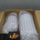 Ganwu 5"&4" Metal Candle Holder with Handmade Glass Dome in Brass & 2 Timer Candles, Set of 2 Versatile Hurricane Glass Candle Holders for Pillar Candles & Plants