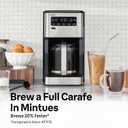 Braun PureFlavor 14Cup Programmable Coffee Maker Fast Brew Speed, Touch Display, Bold & BrewOverIce Modes, FlavorCarafe & Adjustable Warm Plate