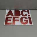 Panelee 145 Pieces 20 Sheets Large Letter Stickers 4 Inch Big Font Alphabet Letter Stickers Self Adhesive for Classroom Window Door Home Decor Mailbox Sign(Red)