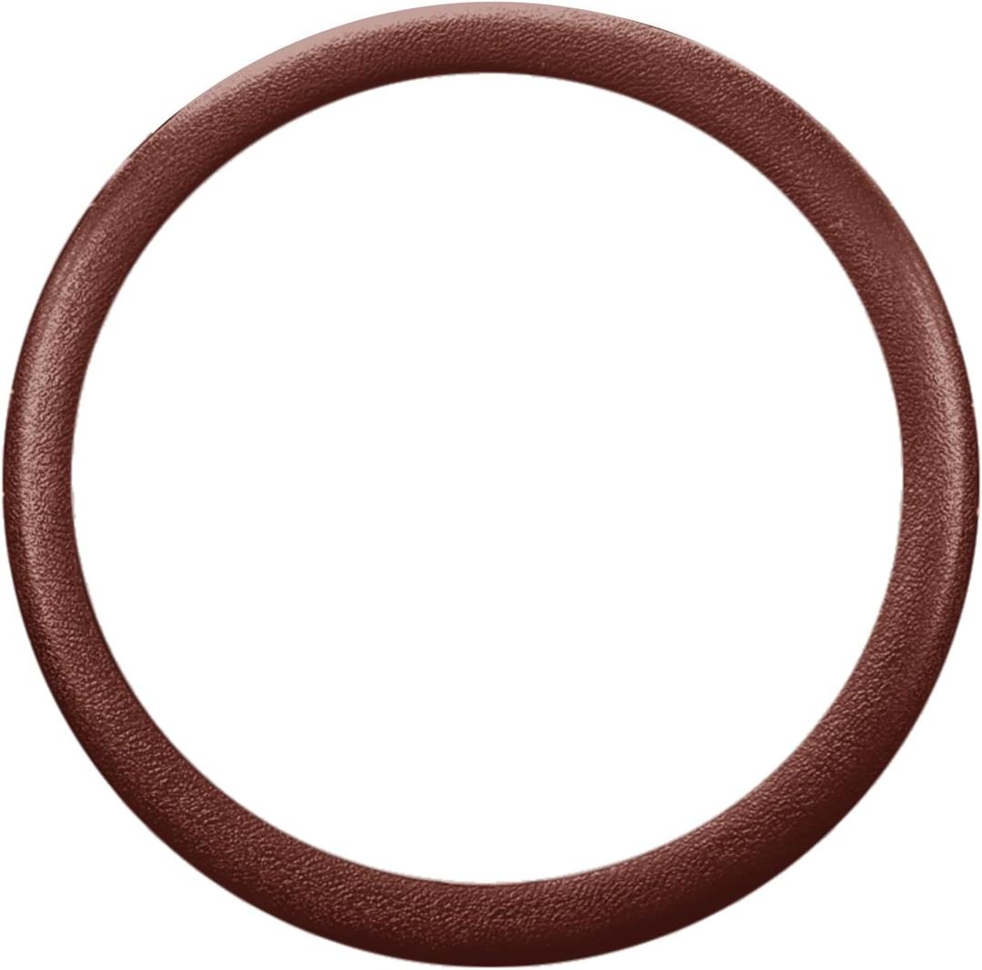 LRITER Car Steering Wheel Cover, Non-Slip Silicone Material, Multiple Color Choices, Universal Auto Parts Steering Wheel Cover, Suitable for Most Cars (Coffee) (1PCS)