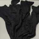 Buauty 4 Pack 20D Sheer Black Tights for Women Control Top Run Resistant Pantyhose Reinforced Toe Tummy Control Stockings (Medium)