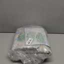 ROYHOME Modern Abstract 4x4 Round Area Rug Non Slip Non Shedding Rug Low Pile Stain Resistant for Bedroom Living Room Office Dining Room, Blue/Grey