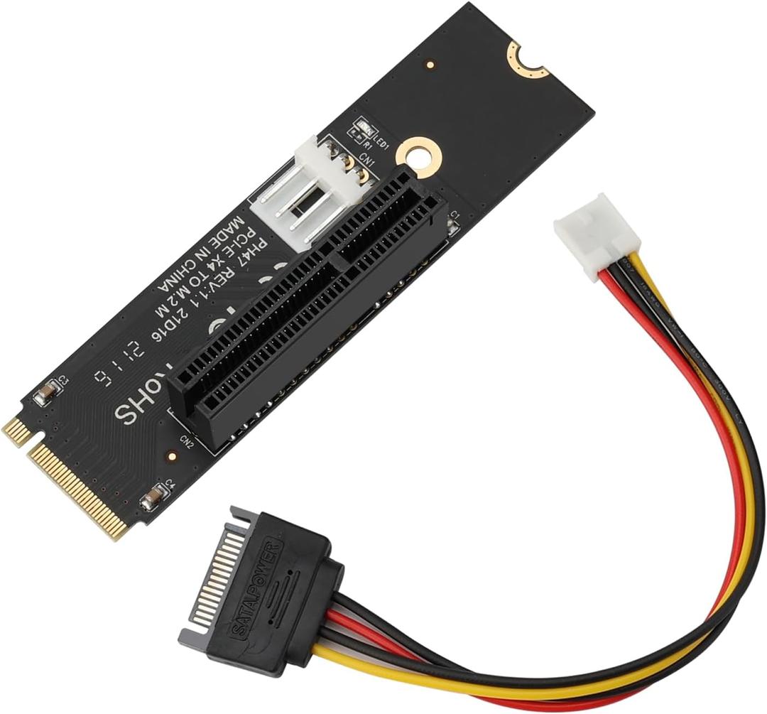 NGFF M.2 M-Key to PCIe X4 Expansion Card Adapter,M.2 B Key 2260 2280 SSD to PCIE 1X 4X 8X 16X Riser Card