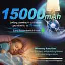 JESLED 15000mAh Wireless Wall Sconce Set of 2 with Remote Control | Rechargeable Battery Operated Wall Lights with Dimmable Brightness, Timer and Magnetic Mounting for Bedroom Decor., 2 pack