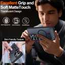 For Samsung Galaxy S26 Ultra Case with Kickstand,1*Screen Protector,[Compatible with Magsafe]Translucent Matte Military-Grade Protection,Magnetic Phone Case for Samsung Galaxy S26 Ultra,6.9"-Black