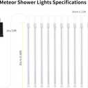 JJGoo Christmas Lights Meteor Shower Rain Lights, 10 Tube 12 inch 240 LEDs Icicle Light Outdoor Raindrop Light for Xmas Halloween Wedding Party Tree Holiday Decoration (Blue)