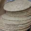 13.8" Round Woven Placemats, Plate Chargers for Dining Table, 13.8 Inch Set of 18