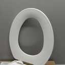 Clorox Elongated Plastic Toilet Seat with Easy-Off Hinges, Wiggle-Free