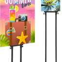 Blulu 2 Pcs Poster Stand for Display Double Side Heavy Duty Poster Board Stand for Display Foam Board Sign 74.8 Inches Adjustable Floor Standing Holder with Base for Indoor Outdoor