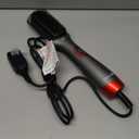 CHI Lava Heated Straightening Brush, 3-in-1 Hair Straightener, Dryer & Smoothing Comb, Reduces Frizz & Increases Shine for Healthy & Easy Styling (White)