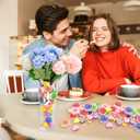 2 x Fancy Land 100Pcs Valentine Vase Filler Rose & Heart Foam Shapes for Valentine's Day Candle Jars Wedding Table Scatter Romantic Centerpiece Decor for Party Home DIY Decoration Crafts