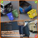Dual Trash Can Hauler Hitch,Height Adjustable Trash Can Hitch,Double Garbage Can Hauler,Garbage Can Hauling Hitch,Trash Can Transporter Trailer Hitch for Car/ATV/SUV/UTV/Truck/Tractor/Pickup/Golf Cart