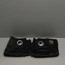 Black Short Bedroom Blackout Curtains for Living Room Bathroom Window Curtains 2 Panel Sets Thermal Insulated Door Curtain 34x36 Inch Grommit Curtains