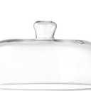 10 inch Glass Microwave Splatter Cover, 5" Extra Tall Microwave Plate Cover for Food, All Glass, BPA-Free & Non-Plastic, Dishwasher Safe