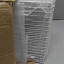 HGZBS Extendable Metal Wire Shelf Organizer - Adjustable 15-24.4in Length, Stackable Storage Rack for Kitchen/Pantry/Bathroom/Shoe Cabinet/Tool Closet (4, White)