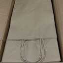 FACEBAG 100-Pack Brown Paper Bags with Handles, 8x4.25x10.5 Inch Kraft Gift Bags, Applicable to Birthday, Retail, Party, Shopping, Festival, Reusable & Durable