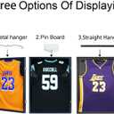 IHEIPYE Jersey Frame Display Case Shadow Box 2 Pack - Lockable with UV Protection Acrylic and Hanger for Baseball, Basketball, Football, Soccer, Hockey 2XL Sport Shirt and Uniform - Black