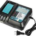 DC18RF Charger Compatible with Makita 14.4V/18V Lithium-ion Battery,3.5A with USB Interface Charging for BL1815 BL1820 BL1830 BL1840B BL1850 BL1860 BL1450 Replacement Charger for DC18RC
