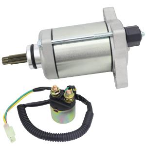 Starter & Relay Replacement for Honda Rancher 420 TRX420 07-19| Foreman 500 TRX500 12-19|Pioneer 500 SXS500M 15-21,31200-HP5-601 31200-HR0-F01 18921 410-54135 SM18 SMU0418,Rancher 420 Starter
